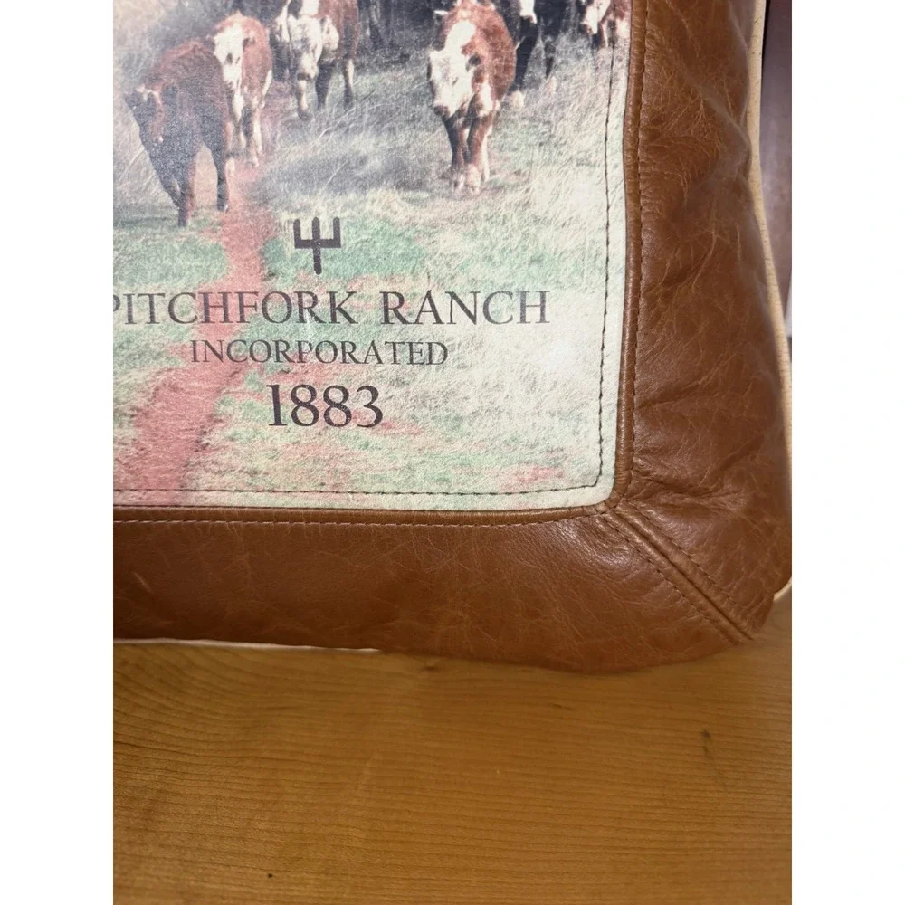 Western Leather Rectangle Graphic Throw Accent Pillow Cowboy Ranch